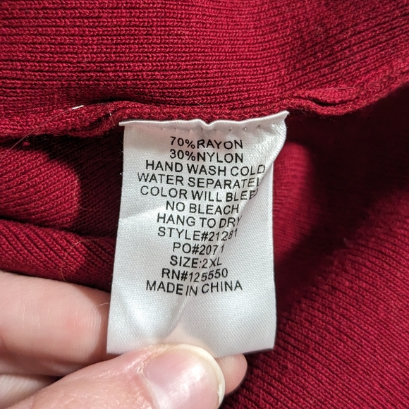 Fashion Nova red knit dress - Picture 2 of 7